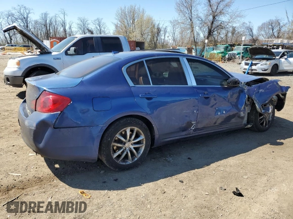2007 Infiniti G35 Sedan Journey with VIN JNKBV61E77M719853, listed as a Copart auction lot 50568925 with 212,077 mi miles and Salvage Title. Bid and sale history available at carsss.com. Image 3.