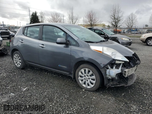 2015 Nissan LEAF S with VIN 1N4AZ0CP1FC331217, listed as a Copart auction lot 48134395 with 51,884 mi miles and Salvage Title. Bid and sale history available at DreamBid. Image 4.