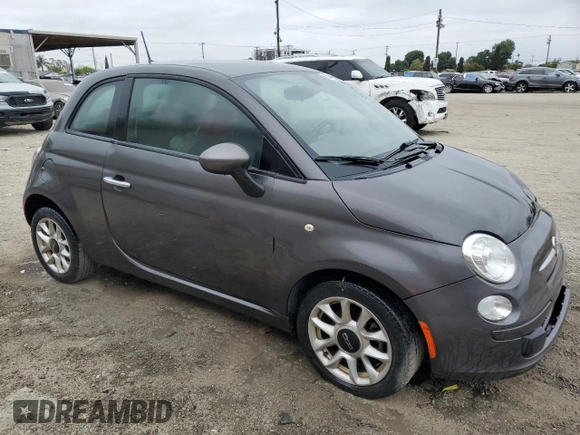 2017 FIAT 500 Pop with VIN 3C3CFFKR7HT535856, listed as a Copart auction lot 54455365 with 215,098 mi miles and Clean Title. Bid and sale history available at carsss.com. Image 4.