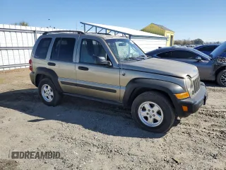 2005 Jeep Liberty Sport with VIN 1J4GK48K55W585730, listed as a Copart auction lot 48254745 with 173,010 mi miles and Clean Title. Bid and sale history available at carsss.com. Image 4.