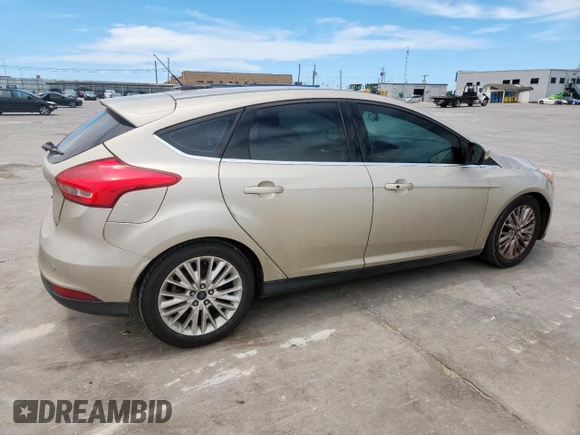 2017 Ford Focus Titanium with VIN 1FADP3N22HL266807, listed as a Copart auction lot 57071635 with 172,857 mi miles and Salvage title. Bid and sale history available at DreamBid. Image 3.
