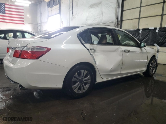2014 Honda Accord Sedan LX with VIN 1HGCR2F33EA181260, listed as a Copart auction lot 46105755 with 148,541 mi miles and Salvage Title. Bid and sale history available at carsss.com. Image 3.