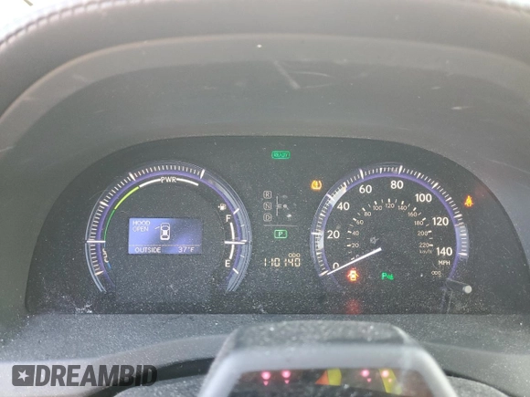 2010 Lexus HS 250h with VIN JTHBB1BA5A2013457, listed as a Copart auction lot 42785595 with 110,140 mi miles and Salvage Title. Bid and sale history available at DreamBid. Image 9.