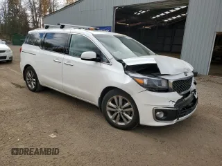 2018 Kia Sedona SX-L with VIN KNDME5C18J6370387, listed as a Copart auction lot 77415064 with 126,828 mi miles and Salvage Title. Bid and sale history available at carsss.com. Image 4.