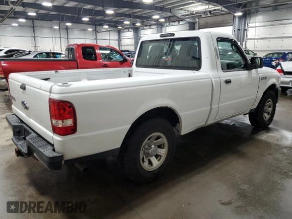 2011 Ford Ranger XL with VIN 1FTKR1AD4BPA35303, listed as a Copart auction lot 53551725 with 198,486 mi miles and Salvage Title. Bid and sale history available at carsss.com. Image 3.