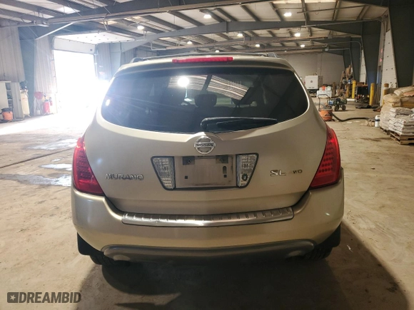 2006 Nissan Murano SL with VIN JN8AZ08W16W525372, listed as a Copart auction lot 46484295 with 0 mi miles and Clean Title. Bid and sale history available at carsss.com. Image 6.