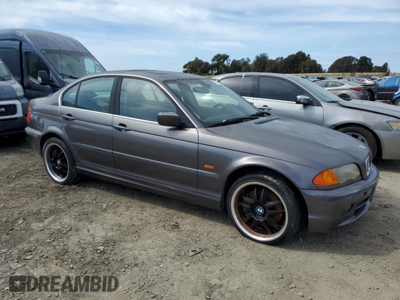 2001 BMW 3 Series 330i with VIN WBAAV53491JS94329, listed as a Copart auction lot 50271435 with 0 mi miles and Salvage Title. Bid and sale history available at carsss.com. Image 4.