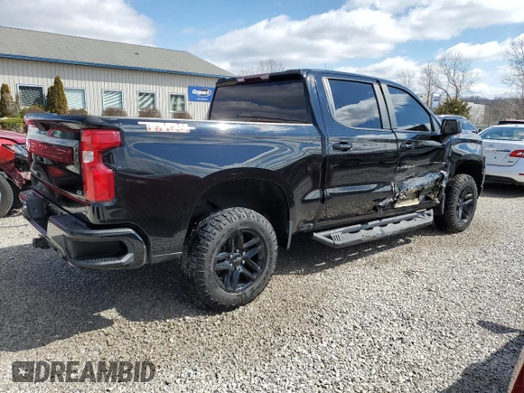 2021 Chevrolet Silverado 1500 LT Trail Boss with VIN 1GCPYFEL6MZ388043, listed as a Copart auction lot 48032035 with 76,082 mi miles and Salvage Title. Bid and sale history available at DreamBid. Image 3.