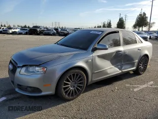 2007 Audi A4 2.0T with VIN WAUBF78E87A113423, listed as a Copart auction lot 43648765 with 114,734 mi miles and Salvage Title. Bid and sale history available at carsss.com. Image 1.