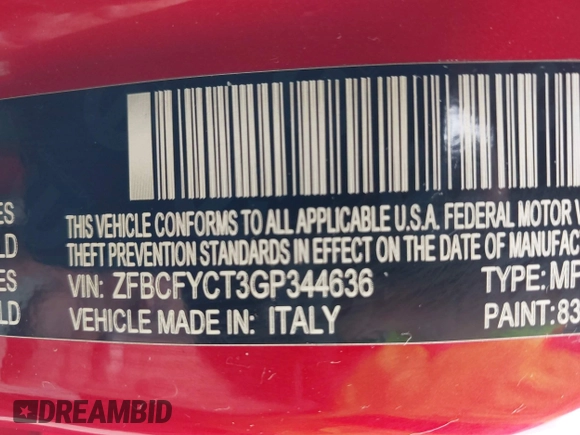 2016 FIAT 500X Trekking z VIN ZFBCFYCT3GP344636, wystawiony jako IAAI lot #41991849 z przebiegiem 54 270 mil mil oraz . Historia ofert i sprzedaży dostępna na DreamBid. Obrazek 9.