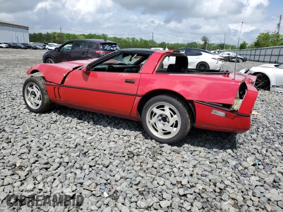 1988 Chevrolet Corvette z VIN 1G1YY2186J5112195, wystawiony jako Copart lot #55990205 z przebiegiem Nie podano mil oraz Szkoda całkowita • Salvage title. Historia ofert i sprzedaży dostępna na DreamBid. Obrazek 2.