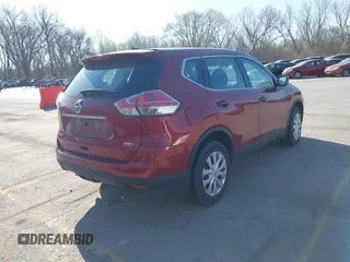 2016 Nissan Rogue SV with VIN 5N1AT2MV5GC781986, listed as a IAAI auction lot 41917919 with 195,870 mi miles. Bid and sale history available at carsss.com. Image 4.