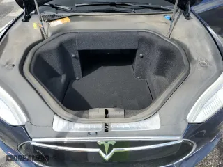 2013 Tesla Model S with VIN 5YJSA1CN1DFP08574, listed as a Copart auction lot 48762375 with 197,328 mi miles and Salvage Title. Bid and sale history available at carsss.com. Image 11.
