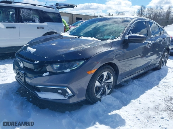 2019 Honda Civic Sedan LX with VIN 2HGFC2F69KH515264, listed as a IAAI auction lot 41727578 with 51,242 mi miles. Bid and sale history available at carsss.com. Image 18.