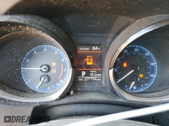 2016 Toyota Corolla L with VIN 2T1BURHE9GC678151, listed as a Copart auction lot 46713925 with 207,754 mi miles and Salvage Title. Bid and sale history available at DreamBid. Image 9.