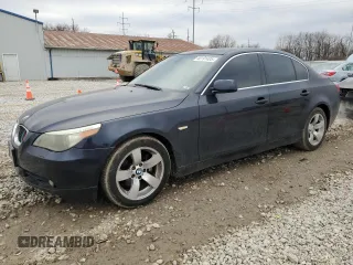 2006 BMW 5 Series 530i with VIN WBANE73586CM43086, listed as a Copart auction lot 48191405 with 201,870 mi miles and Salvage Title. Bid and sale history available at carsss.com. Image 1.