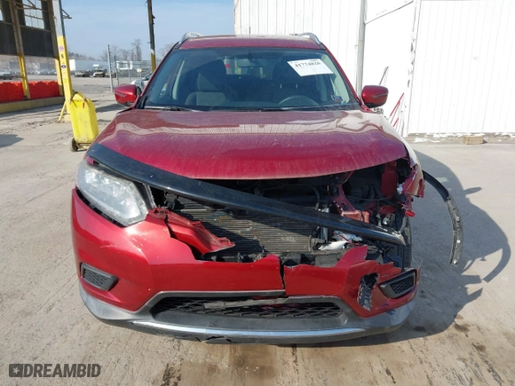2016 Nissan Rogue S with VIN KNMAT2MV7GP628149, listed as a IAAI auction lot 41774820 with 83,104 mi miles. Bid and sale history available at carsss.com. Image 6.