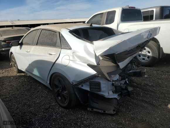 2021 Hyundai Elantra SEL with VIN 5NPLM4AG1MH022604, listed as a Copart auction lot 42747095 with 87,256 mi miles and Salvage Title. Bid and sale history available at carsss.com. Image 2.
