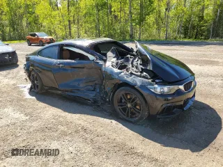 2018 BMW 4 Series 430i xDrive with VIN WBA4W5C53JAA49936, listed as a Copart auction lot 57306505 with Not provided miles and Salvage title. Bid and sale history available at DreamBid. Image 4.