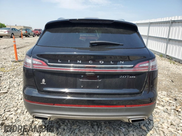 2020 Lincoln Nautilus Reserve with VIN 2LMPJ8K92LBL02561, listed as a Copart auction lot 59855385 with 29,622 mi miles and Salvage title. Bid and sale history available at DreamBid. Image 6.