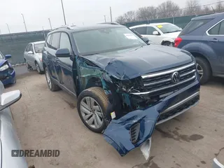 2021 Volkswagen Atlas SEL with VIN 1V2BR2CA8MC505723, listed as a IAAI auction lot 41423187 with 55,890 mi miles and . Bid and sale history available at DreamBid. Image 1.