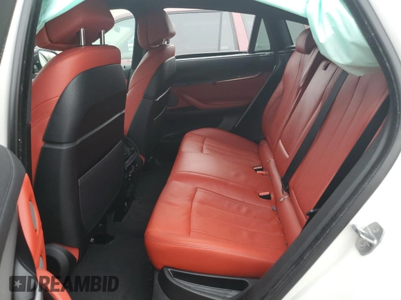2017 BMW X6 xDrive35i with VIN 5UXKU2C39H0U29047, listed as a Copart auction lot 41495213 with 50,575 mi miles. Bid and sale history available at carsss.com. Image 10.