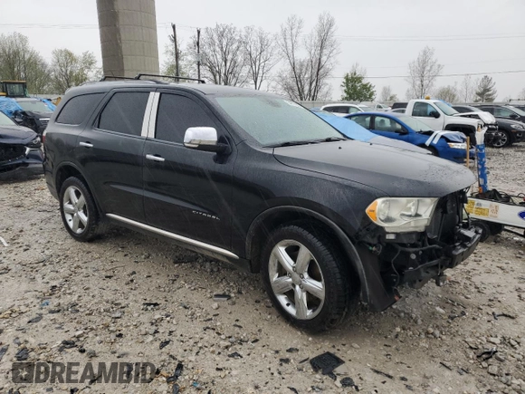 2013 Dodge Durango Citadel with VIN 1C4SDJET0DC616002, listed as a Copart auction lot 54677325 with 174,131 mi miles and Salvage title. Bid and sale history available at DreamBid. Image 4.
