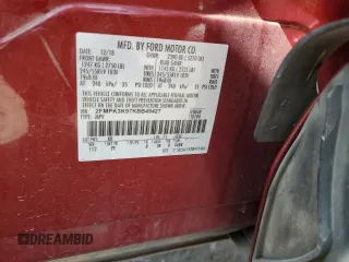 2019 Ford Edge Titanium z VIN 2FMPK3K97KBB49427, wystawiony jako Copart lot #57765745 z przebiegiem 43 656 mil mil oraz Szkoda całkowita • Salvage title. Historia ofert i sprzedaży dostępna na DreamBid. Obrazek 13.