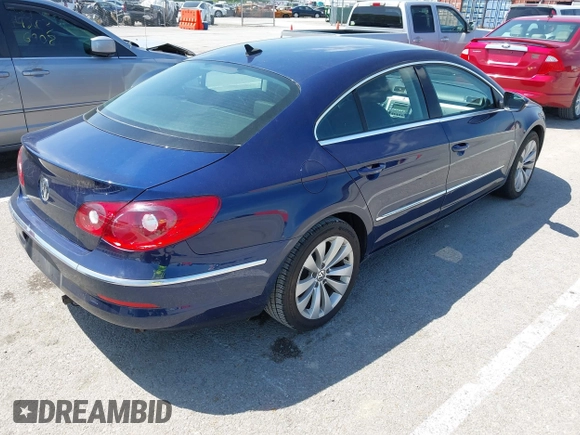 2009 Volkswagen CC Sport with VIN WVWML73C19E554798, listed as a IAAI auction lot 42084459 with 146,809 mi miles. Bid and sale history available at carsss.com. Image 4.