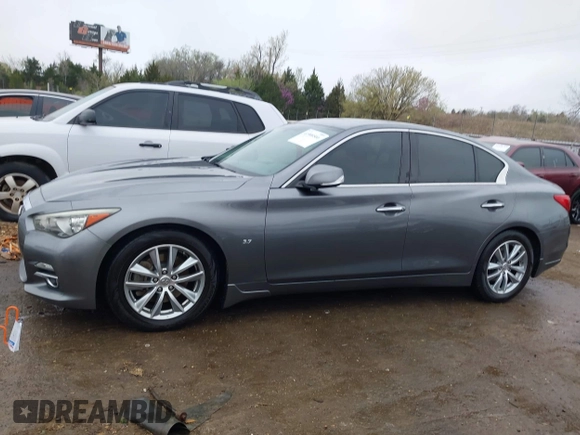 2014 Infiniti Q50 Premium with VIN JN1BV7AP4EM676498, listed as a IAAI auction lot 41900566 with 111,897 mi miles. Bid and sale history available at carsss.com. Image 14.