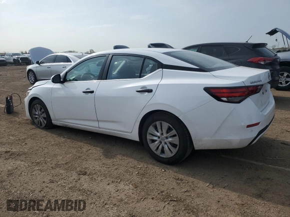 2024 Nissan Sentra S with VIN 3N1AB8BV0RY218483, listed as a Copart auction lot 54877765 with 44,261 mi miles and Non repairable. Bid and sale history available at DreamBid. Image 2.
