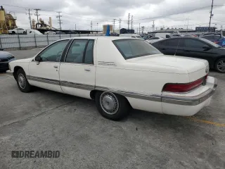 1993 Buick Roadmaster with VIN 1G4BN5377PR412501, listed as a Copart auction lot 55897325 with 76,408 mi miles and Clean Title. Bid and sale history available at DreamBid. Image 2.