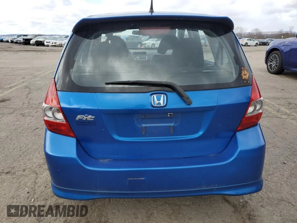 2007 Honda Fit Sport with VIN JHMGD38607S001532, listed as a Copart auction lot 45642795 with 113,651 mi miles and Salvage Title. Bid and sale history available at carsss.com. Image 6.