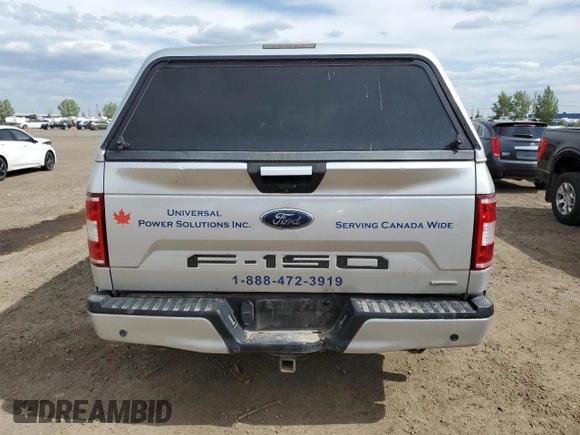 2018 Ford F-150 XL with VIN 1FTFW1E58JFD90511, listed as a Copart auction lot 60147855 with 330,195 mi miles and Clean title. Bid and sale history available at DreamBid. Image 6.