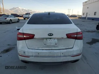 2014 Kia Cadenza Premium with VIN KNALN4D71E5134021, listed as a Copart auction lot 43078535 with 119,622 mi miles and Salvage Title. Bid and sale history available at carsss.com. Image 6.