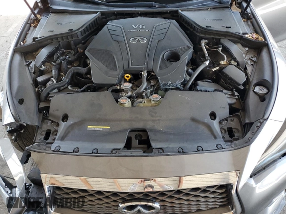 2019 Infiniti Q50 Luxe with VIN JN1EV7AP8KM514432, listed as a Copart auction lot 61669405 with 49,753 mi miles and Salvage title. Bid and sale history available at DreamBid. Image 11.