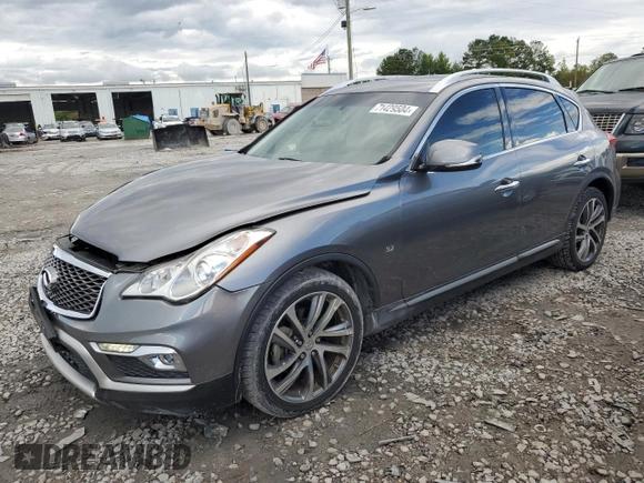 2017 Infiniti QX50 with VIN JN1BJ0RP9HM383157, listed as a Copart auction lot 71429504 with 61,915 mi miles and Salvage Title. Bid and sale history available at carsss.com. Image 1.