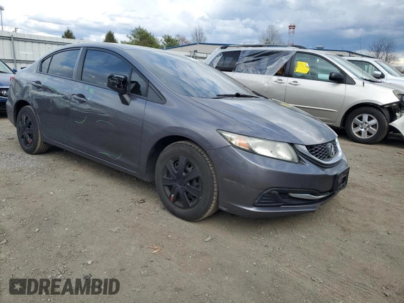 2014 Honda Civic Sedan LX with VIN 19XFB2F55EE209364, listed as a Copart auction lot 51241935 with 112,064 mi miles and Salvage Title. Bid and sale history available at carsss.com. Image 4.