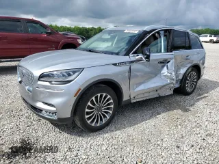 2021 Lincoln Aviator Reserve with VIN 5LM5J7XC9MGL15512, listed as a Copart auction lot 58562285 with 22,130 mi miles and Salvage title. Bid and sale history available at DreamBid. Image 1.