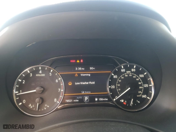 2021 Infiniti QX80 LUXE with VIN JN8AZ2AE7M9271353, listed as a Copart auction lot 47233415 with 76,521 mi miles and Salvage Title. Bid and sale history available at carsss.com. Image 9.