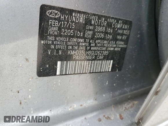 2016 Hyundai Elantra GT with VIN KMHD35LH8GU262385, listed as a Copart auction lot 76870084 with 151,011 mi miles and Clean Title. Bid and sale history available at carsss.com. Image 12.