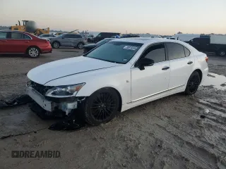 2015 Lexus LS with VIN JTHBL5EF2F5136263, listed as a Copart auction lot 85818534 with 52,558 mi miles and Salvage Title. Bid and sale history available at carsss.com. Image 1.