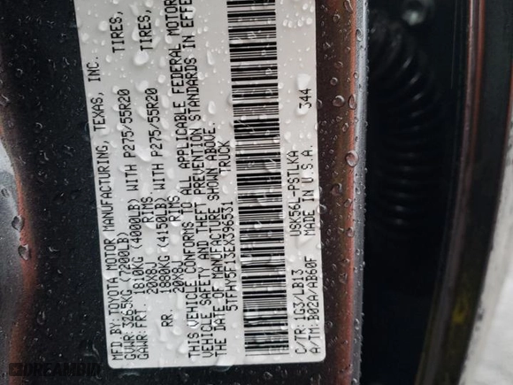 2014 Toyota Tundra 4WD Truck LTD with VIN 5TFHY5F13EX396531, listed as a Copart auction lot 42420045 with 119,263 mi miles and Salvage Title. Bid and sale history available at carsss.com. Image 12.
