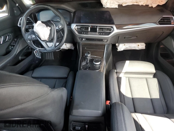 2020 BMW 3 Series 330i with VIN 3MW5R1J04L8B04952, listed as a Copart auction lot 51504575 with 0 mi miles and Non Repairable. Bid and sale history available at carsss.com. Image 8.