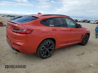 2020 BMW X4 M z VIN 5YMUJ0C08LLU67316, wystawiony jako Copart lot #53398995 z przebiegiem 34 470 mil mil oraz Szkody całkowita. Historia ofert i sprzedaży dostępna na DreamBid. Obrazek 3.