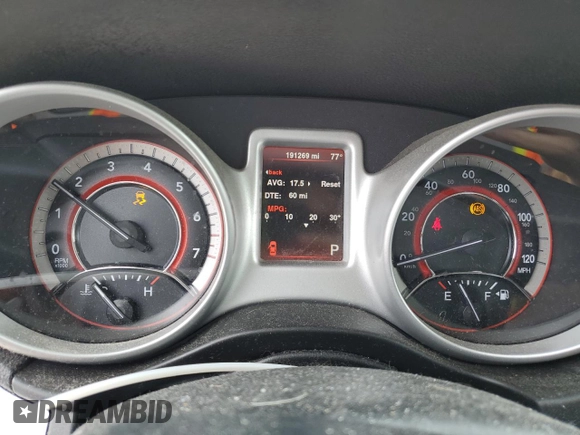 2014 Dodge Journey American Value with VIN 3C4PDCAB8ET133197, listed as a Copart auction lot 51381145 with 191,269 mi miles and Salvage title. Bid and sale history available at DreamBid. Image 9.