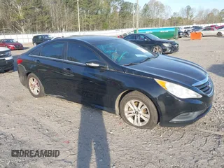 2014 Hyundai Sonata GLS with VIN 5NPEB4AC8EH921120, listed as a IAAI auction lot 41891370 with 187,931 mi miles and . Bid and sale history available at carsss.com. Image 1.