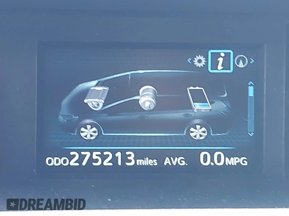 2016 Toyota Prius v Two with VIN JTDZN3EU5GJ051939, listed as a IAAI auction lot 42162040 with 275,213 mi miles. Bid and sale history available at carsss.com. Image 15.