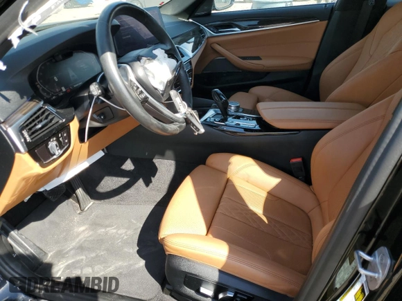 2021 BMW 5 Series 540i with VIN WBA53BJ06MWW96533, listed as a Copart auction lot 48283535 with 65,016 mi miles and Salvage Title. Bid and sale history available at DreamBid. Image 7.