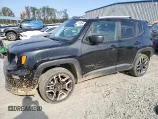 2020 Jeep Renegade Jeepster with VIN ZACNJBAB1LPL76071, listed as a Copart auction lot 74413874 with 53,471 mi miles and Salvage Title. Bid and sale history available at carsss.com. Image 1.